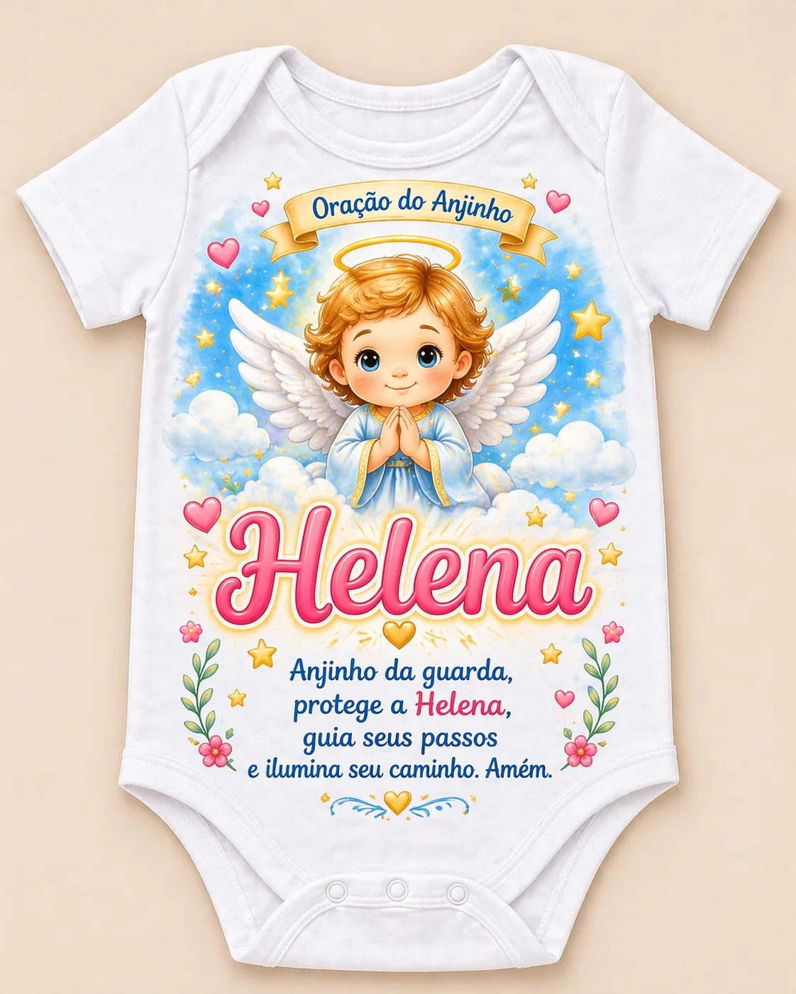 Estampa cristã bebê