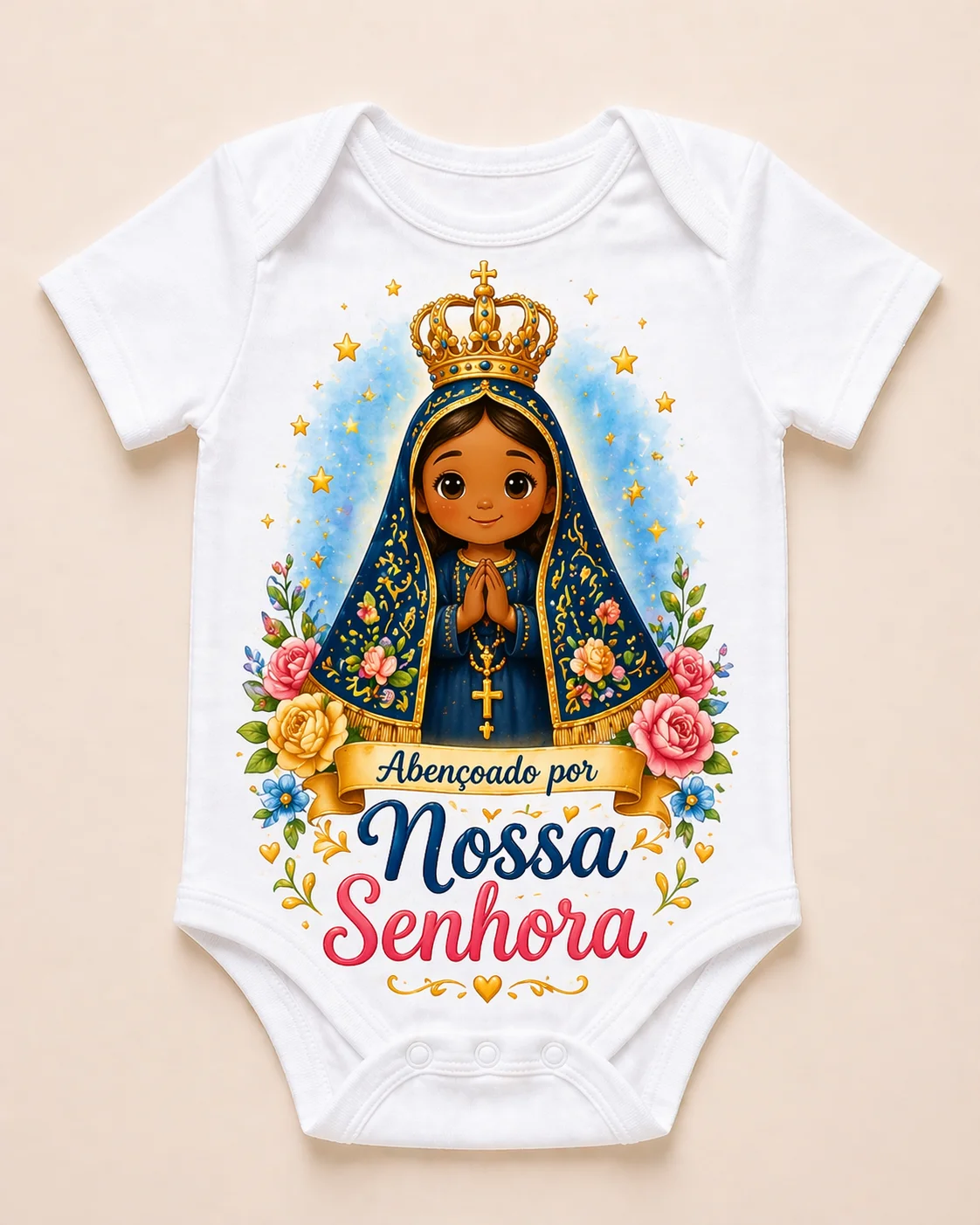 Estampa cristã bebê