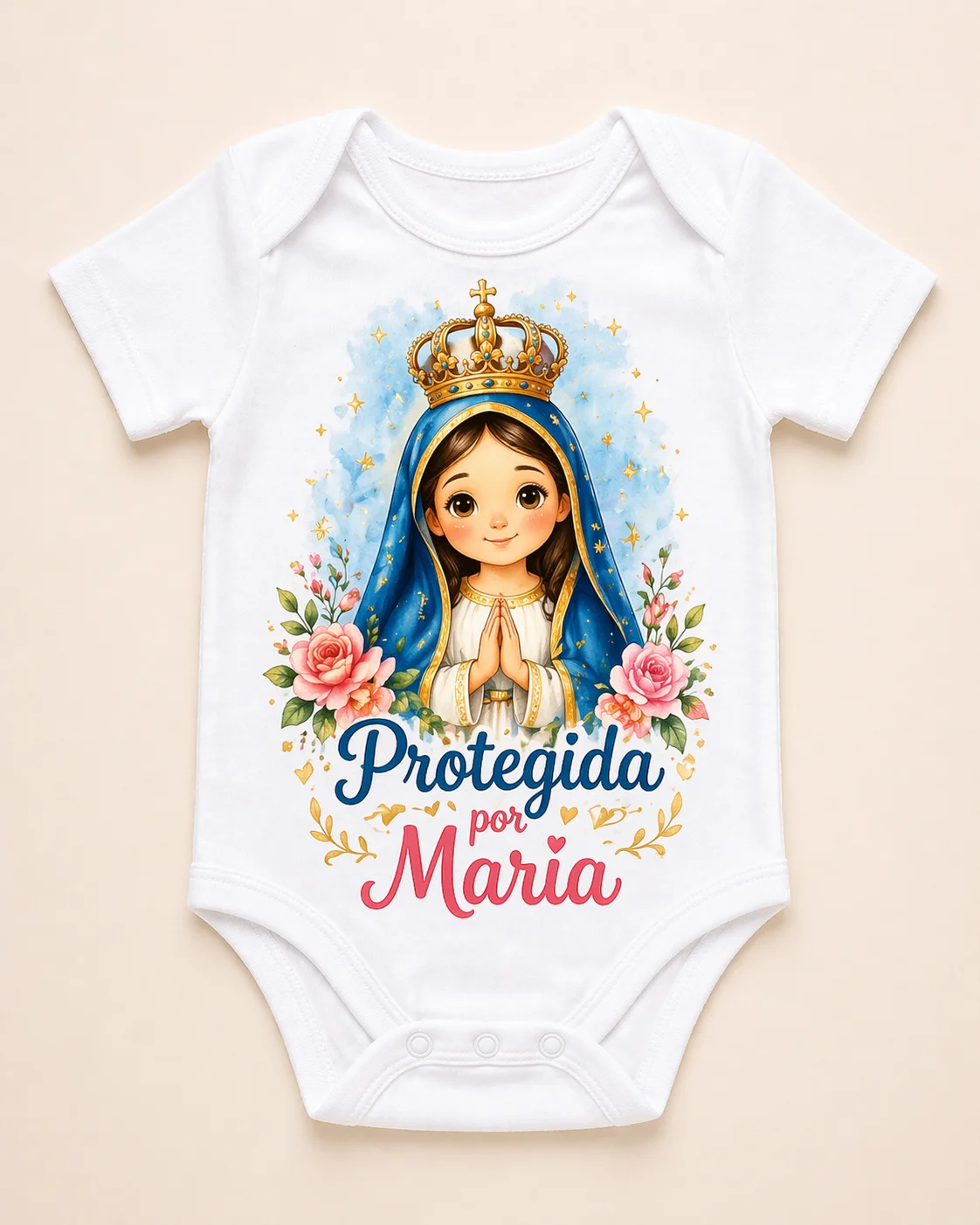 Estampa cristã bebê